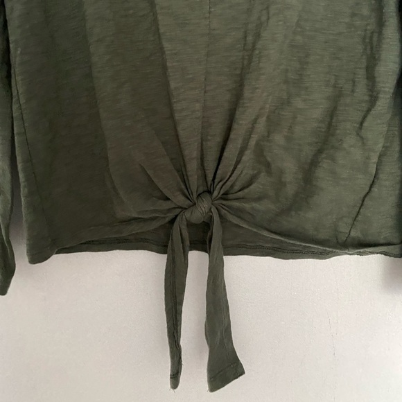 GAP ARMY GREEN TIE SHIRT SIZE SMALL - Picture 2 of 4